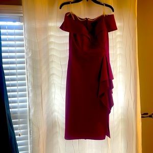 Xscape pink party dress.